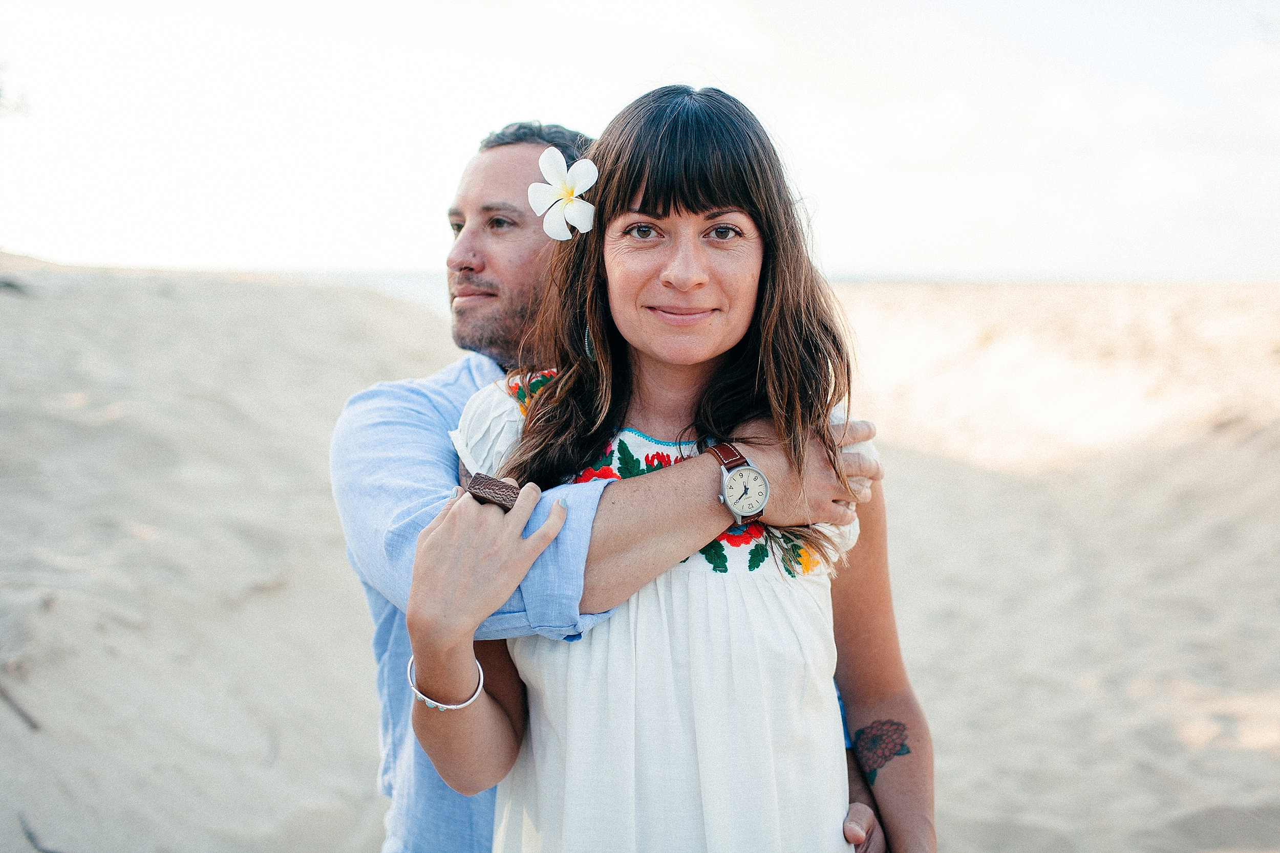  Anniversary Airbnb Beach Photo Session on the North Shore of Oahu 