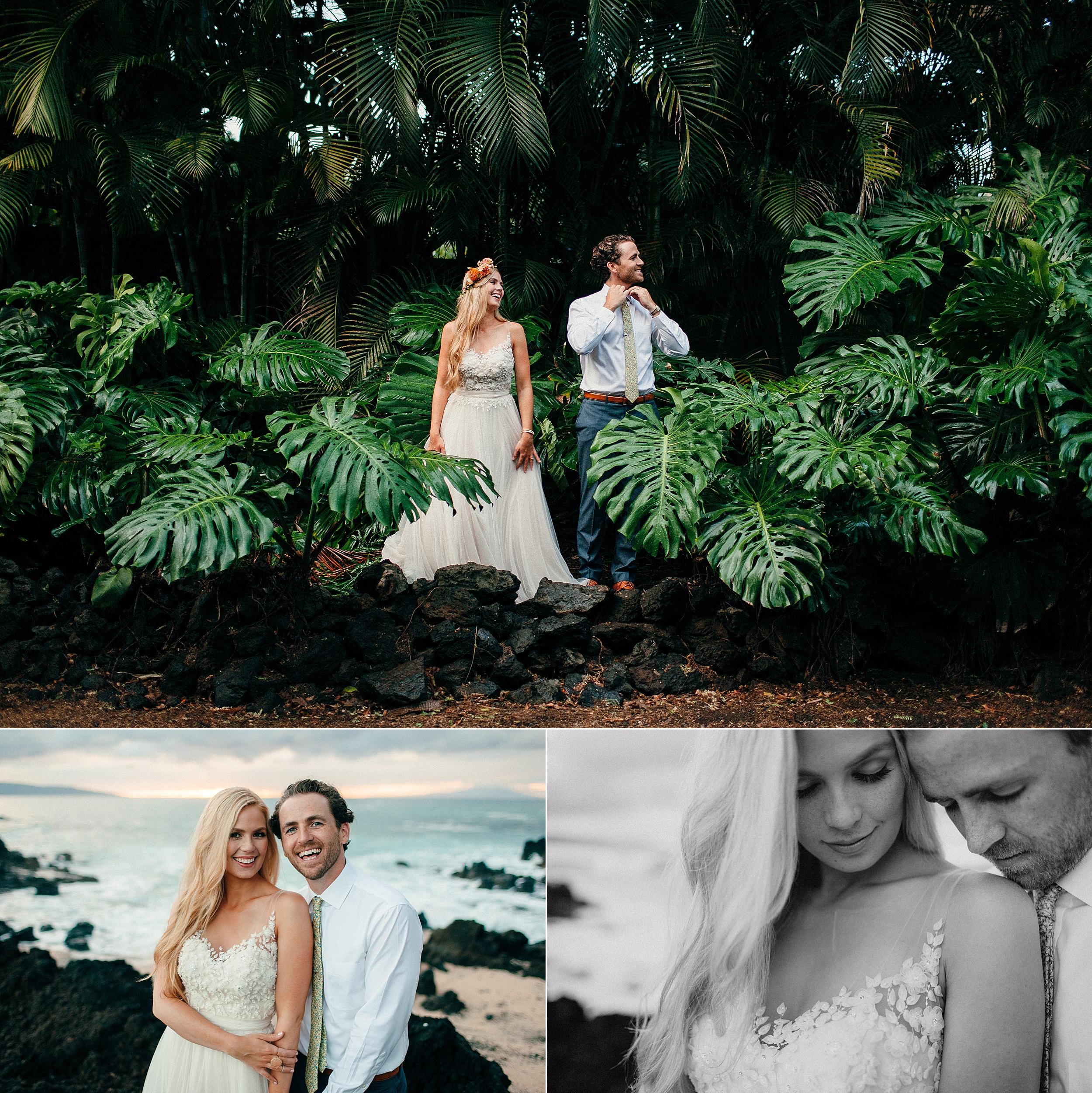  Small Bohemian Wedding on Maui Island 