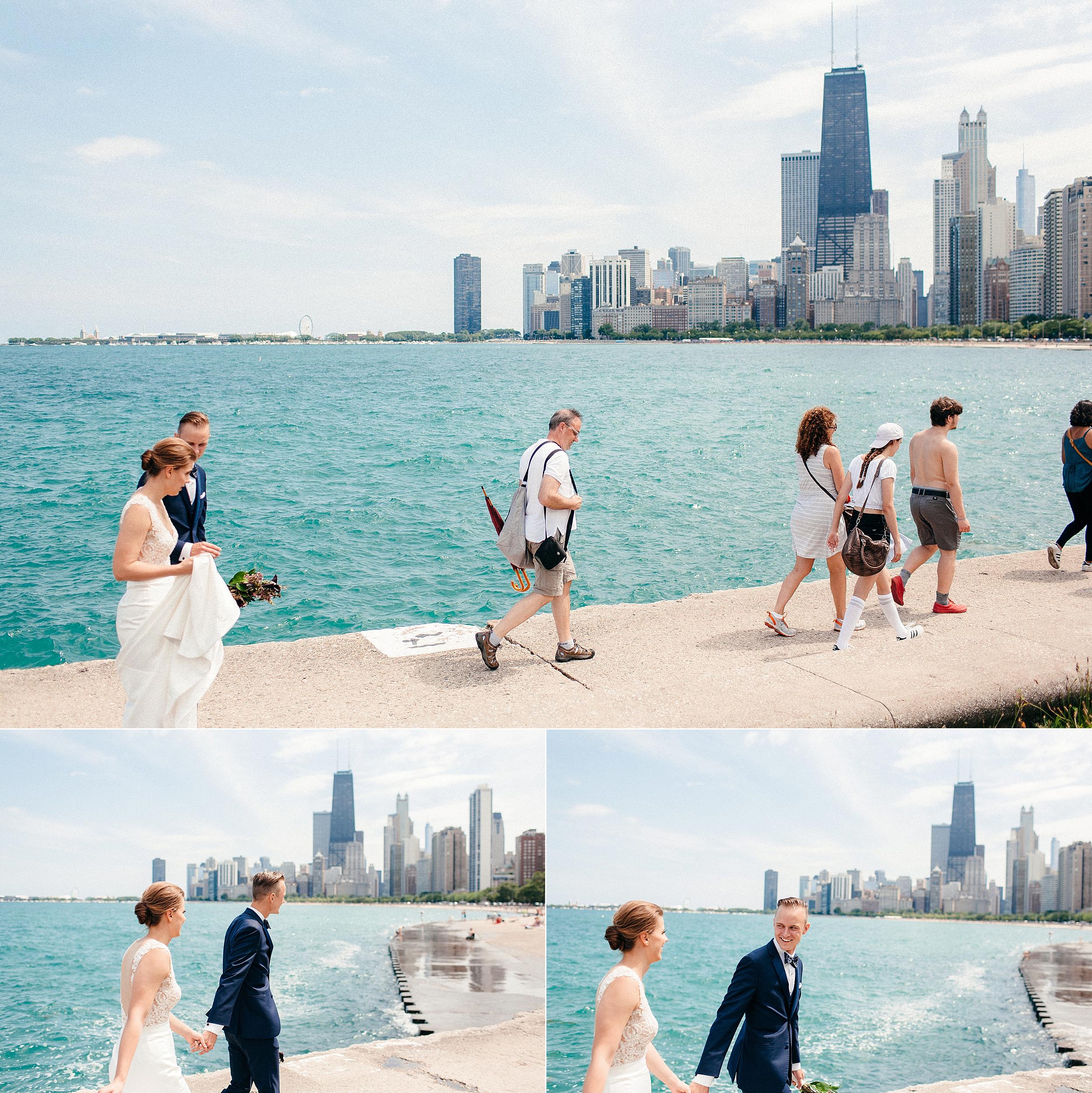  Small Downtown Chicago Floral Shop Wedding 