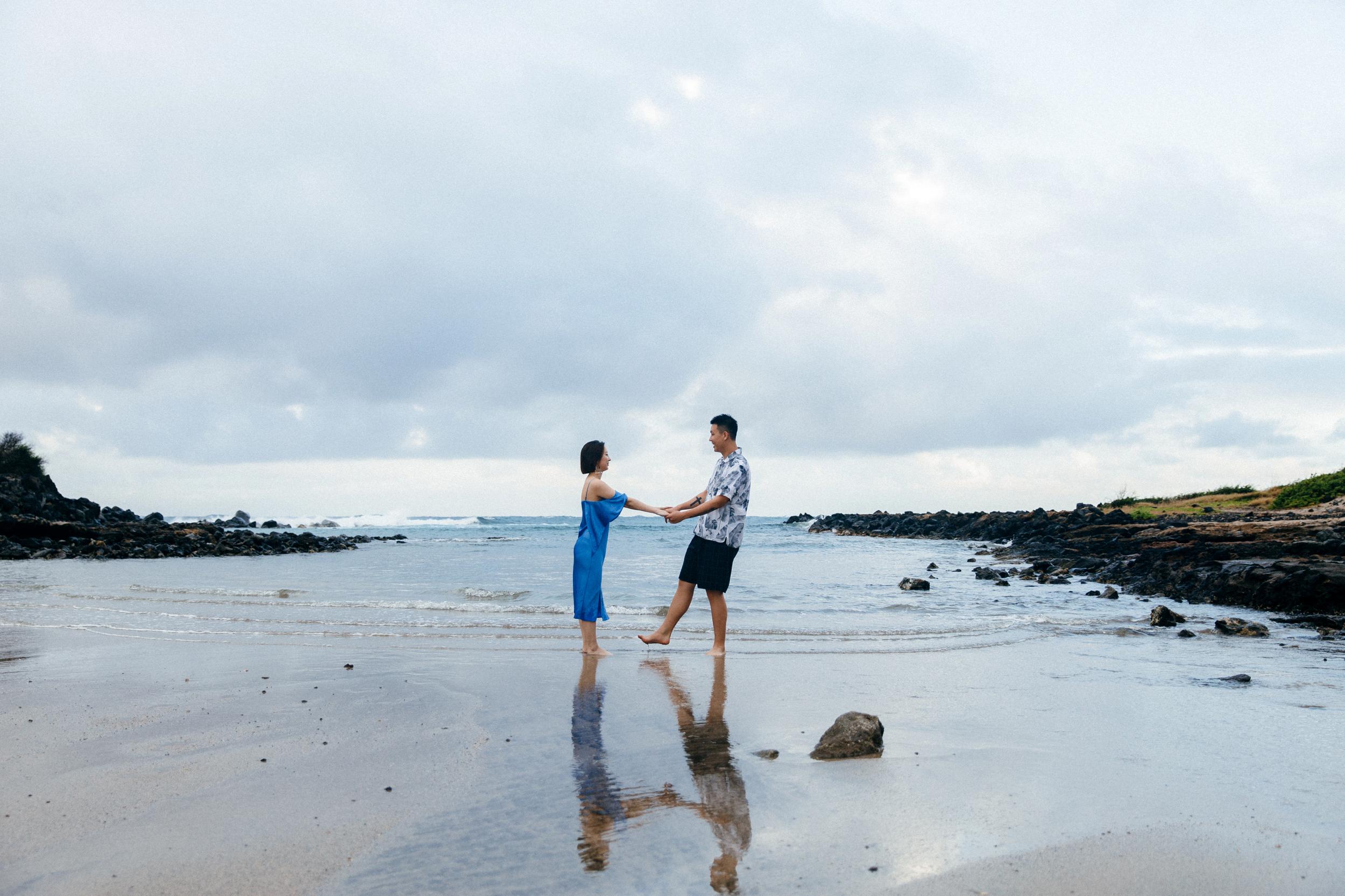  Proposal at Makapuu - Honolulu Hawaii Destination Wedding Photographer 