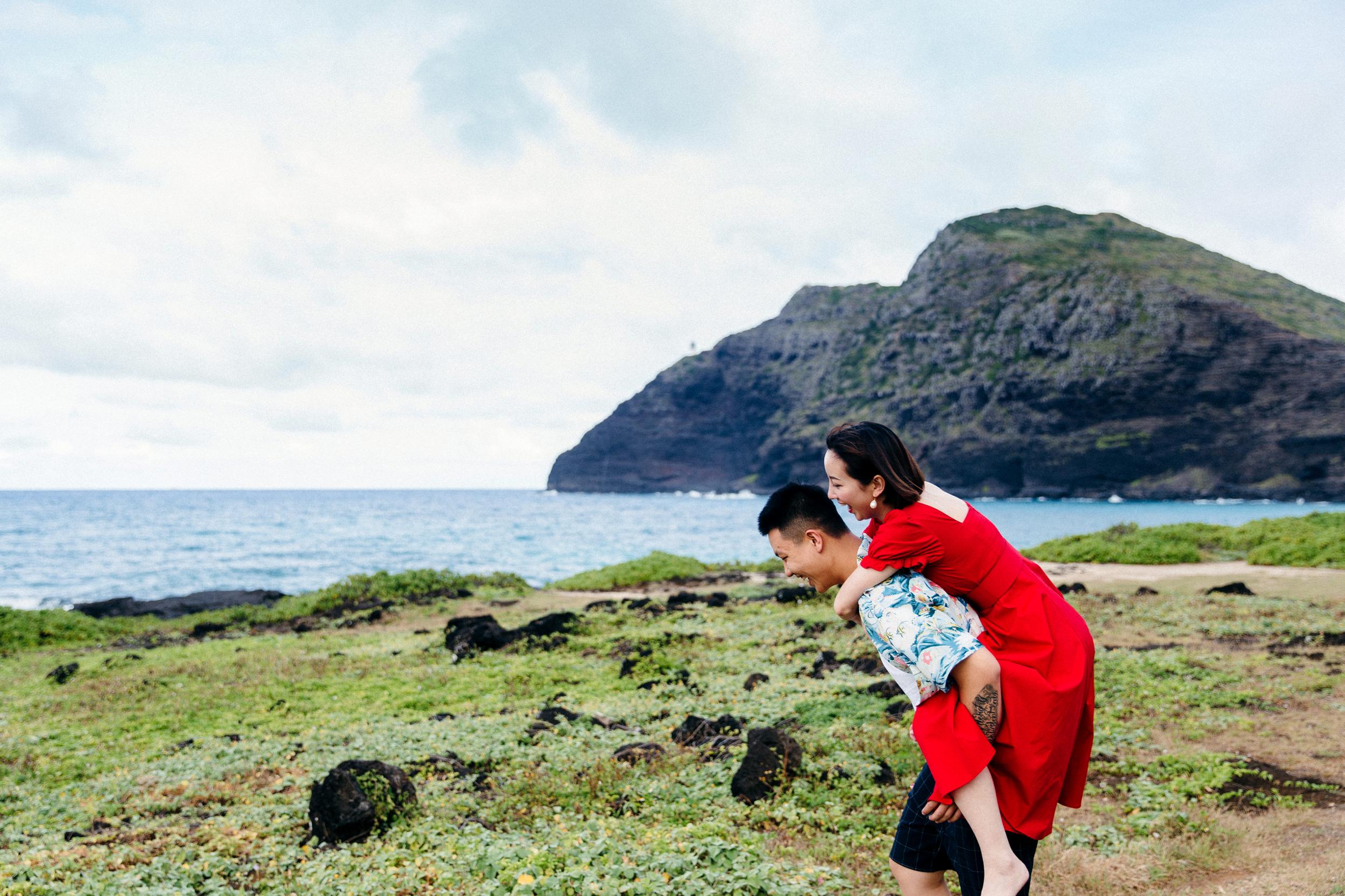  Proposal at Makapuu - Honolulu Hawaii Destination Wedding Photographer 