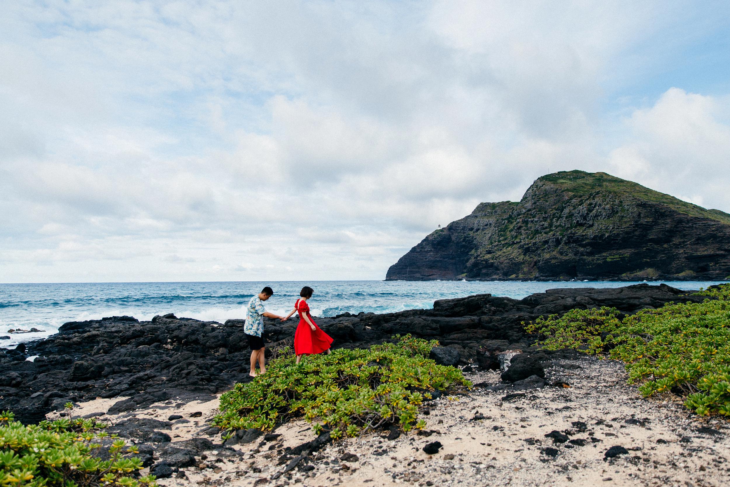  Proposal at Makapuu - Honolulu Hawaii Destination Wedding Photographer 