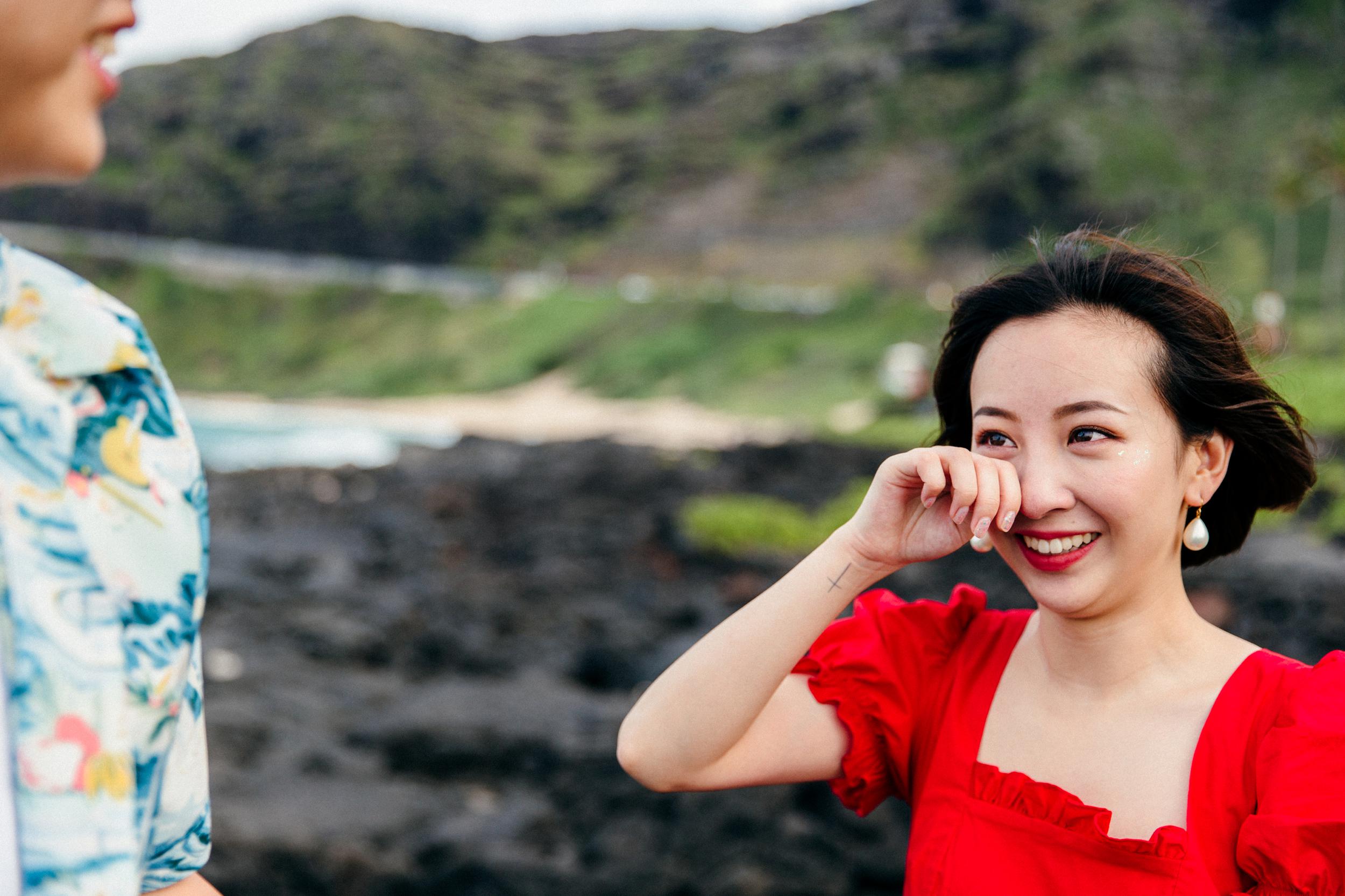  Proposal at Makapuu - Honolulu Hawaii Destination Wedding Photographer 