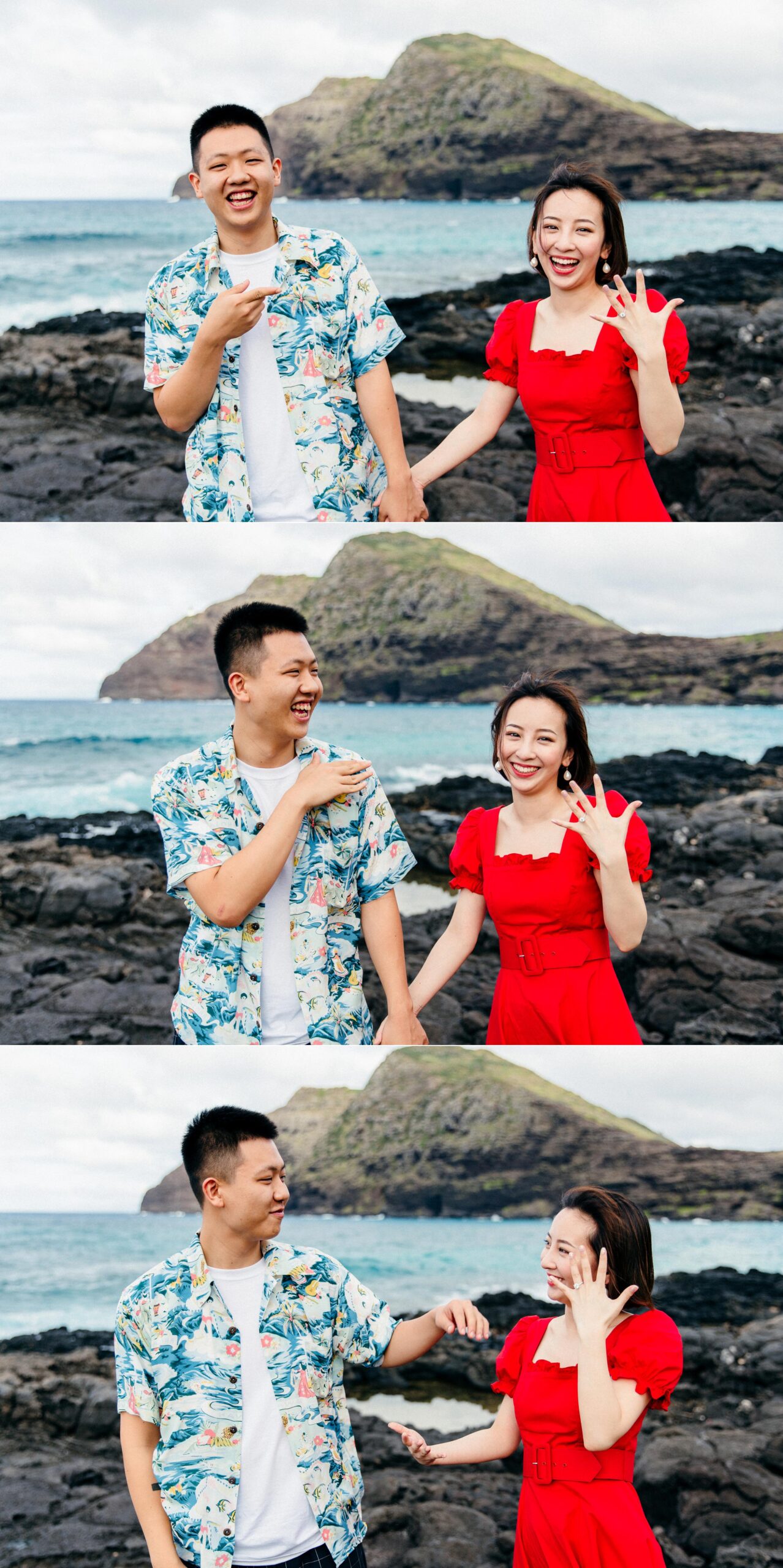  Proposal at Makapuu - Honolulu Hawaii Destination Wedding Photographer 