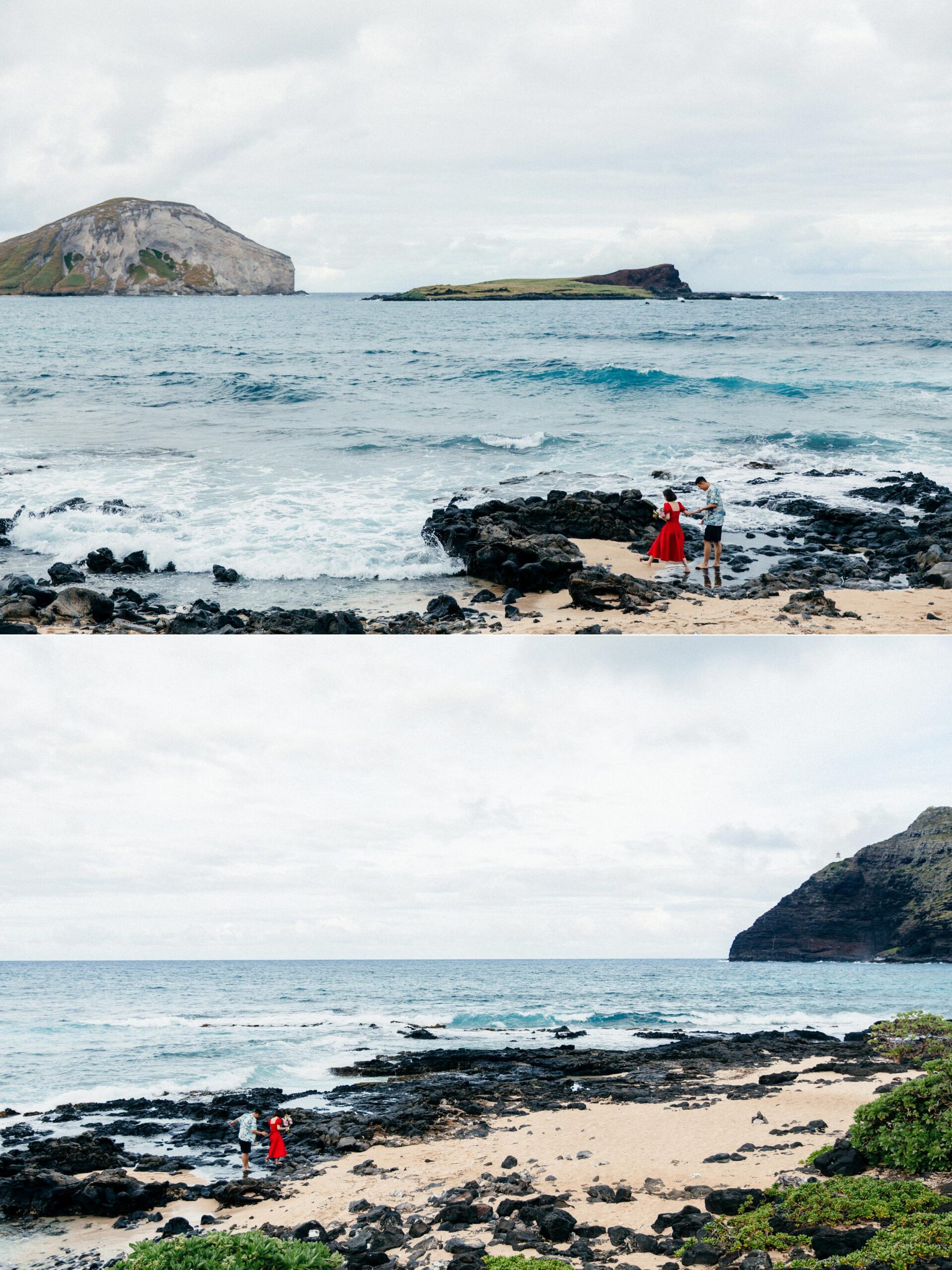  Proposal at Makapuu - Honolulu Hawaii Destination Wedding Photographer 