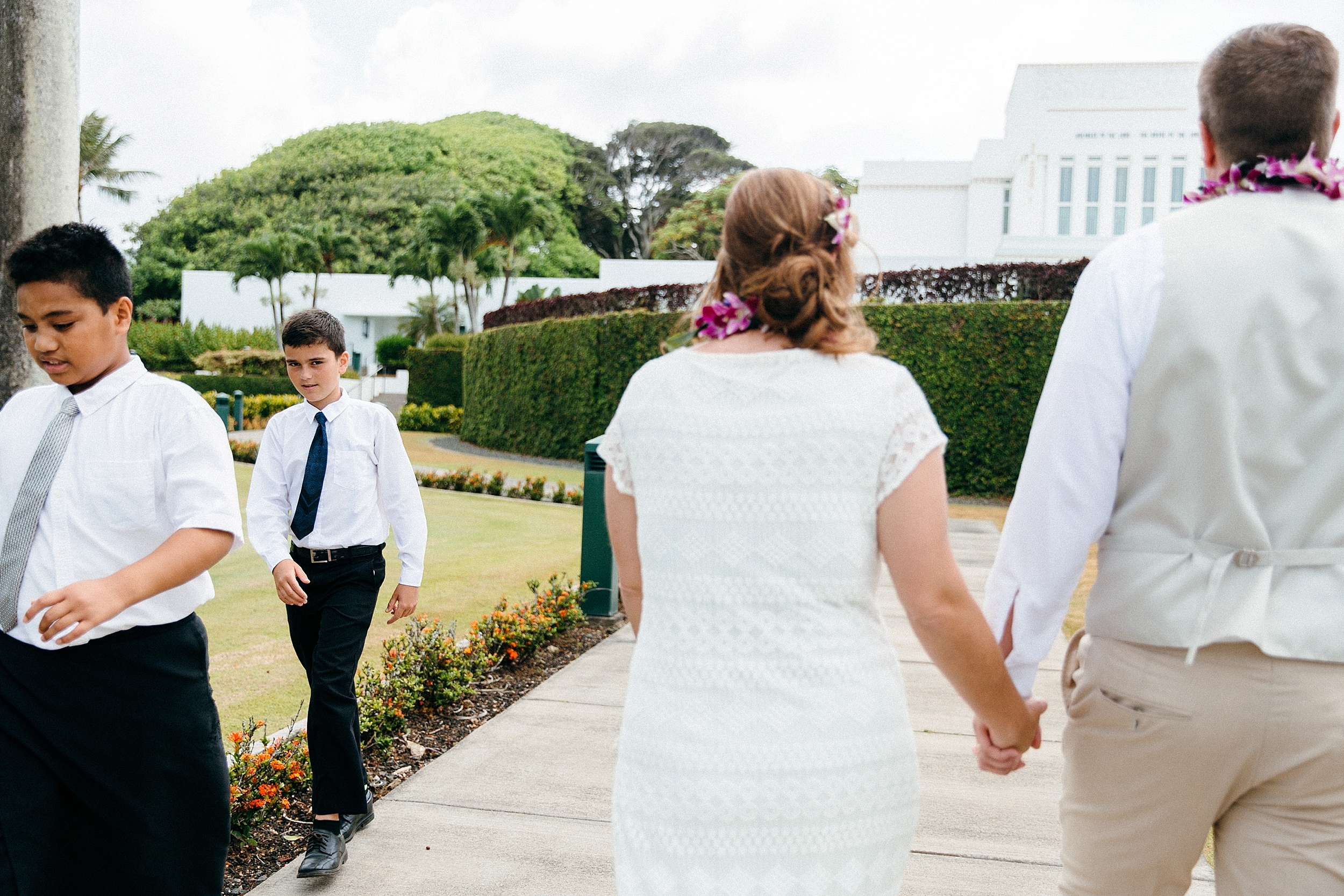  Elopement on North Shore, Oahu in La'ie - Hawaii Wedding Photographers 