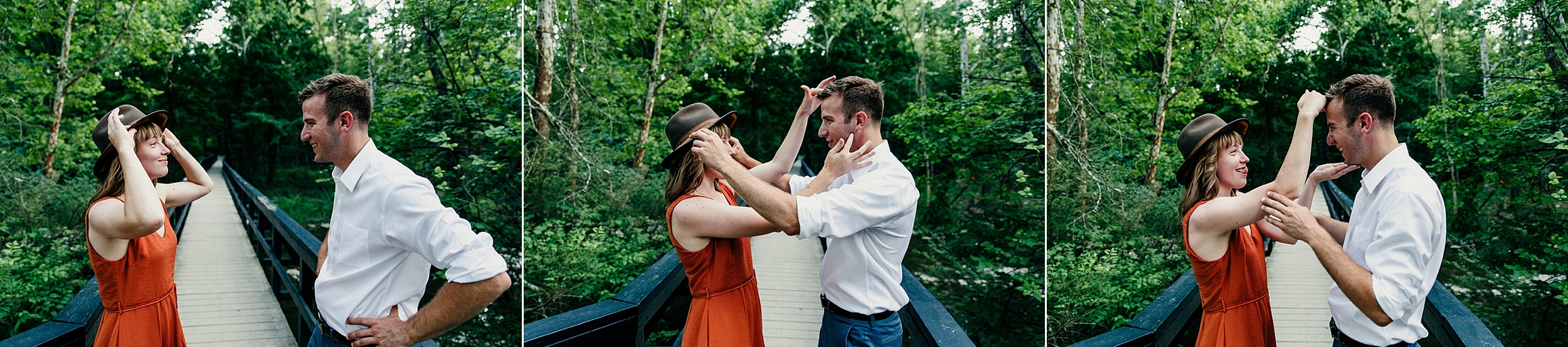  Woodsy Rustic Engagement Session in Ohio 