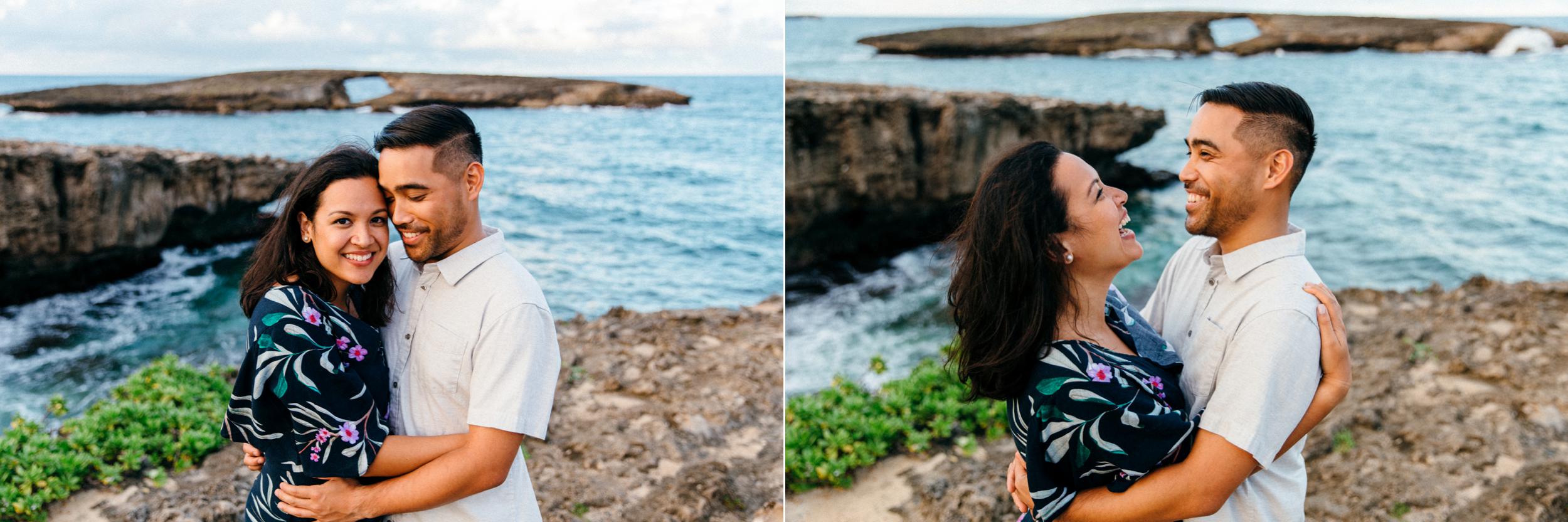 Beautiful and Happy Oahu Engagement Photos