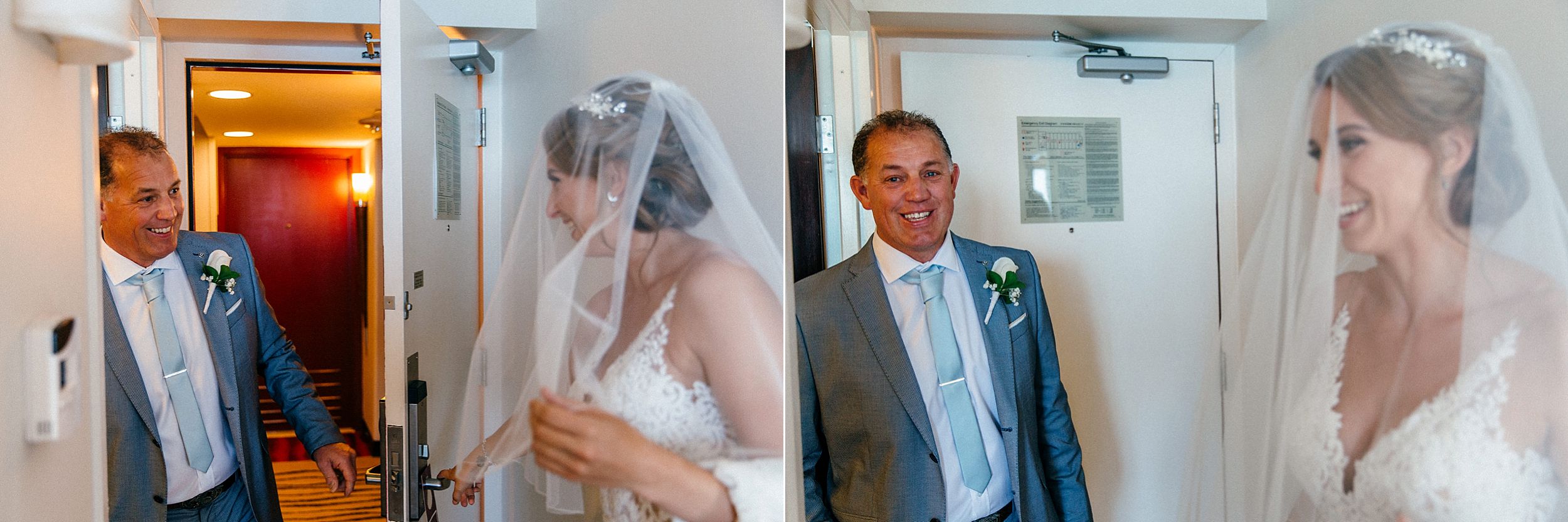 Dad sees his daughter on her Hawaii wedding day