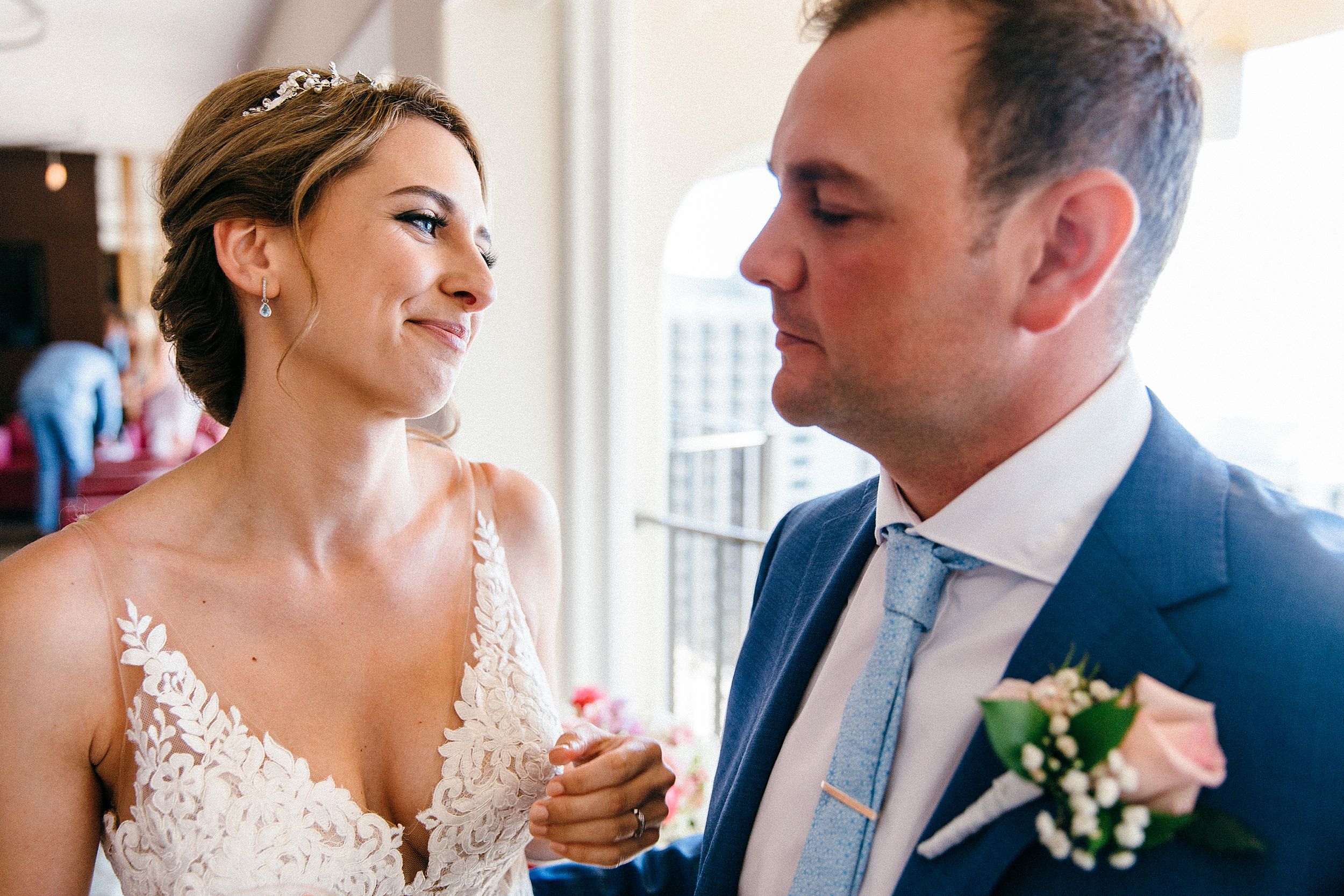 Small personal, emotional Hawaii Elopement at Hilton Waikiki in Altitude 37