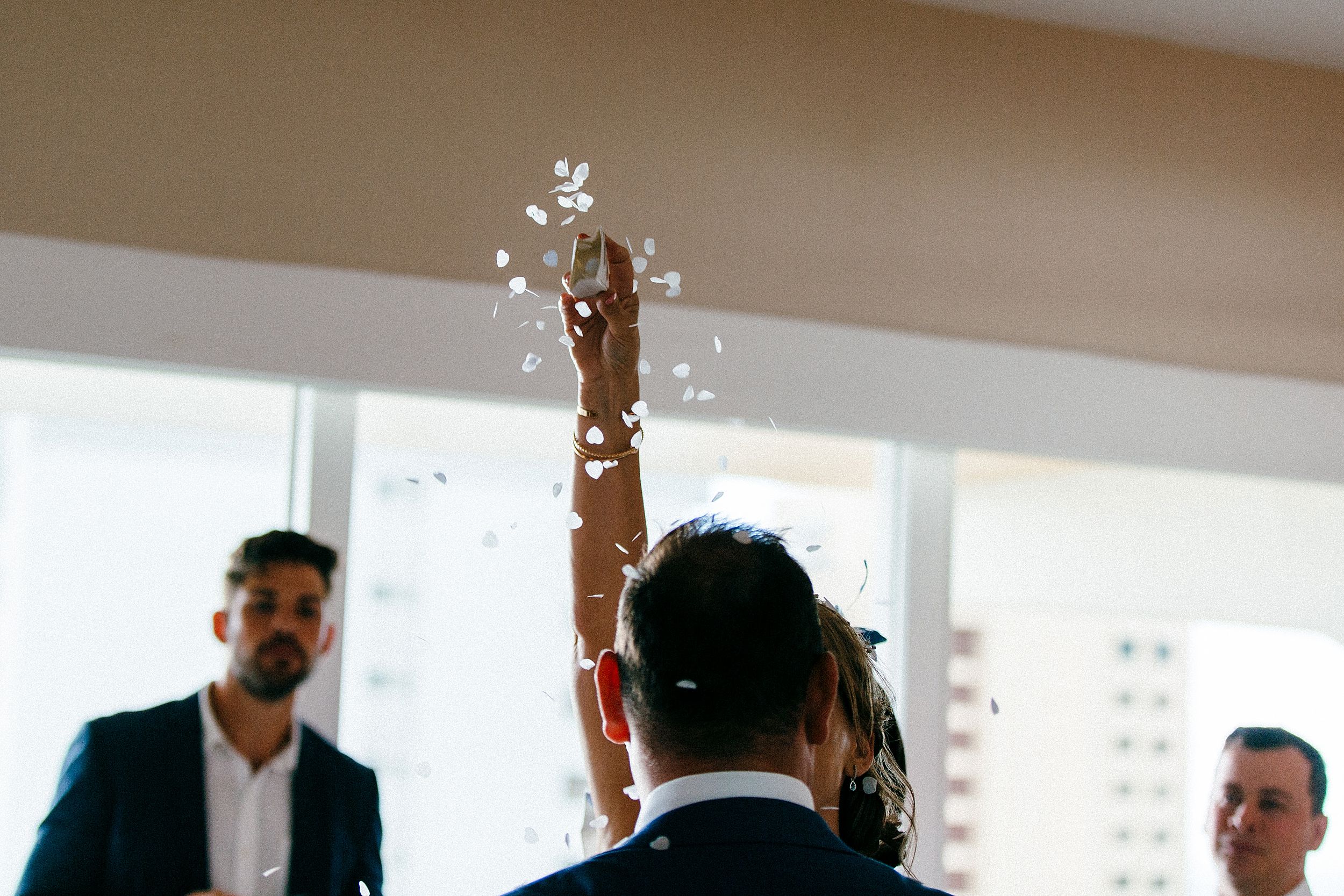 Simple cocktail reception at Altitude 37 in the Hilton Waikiki