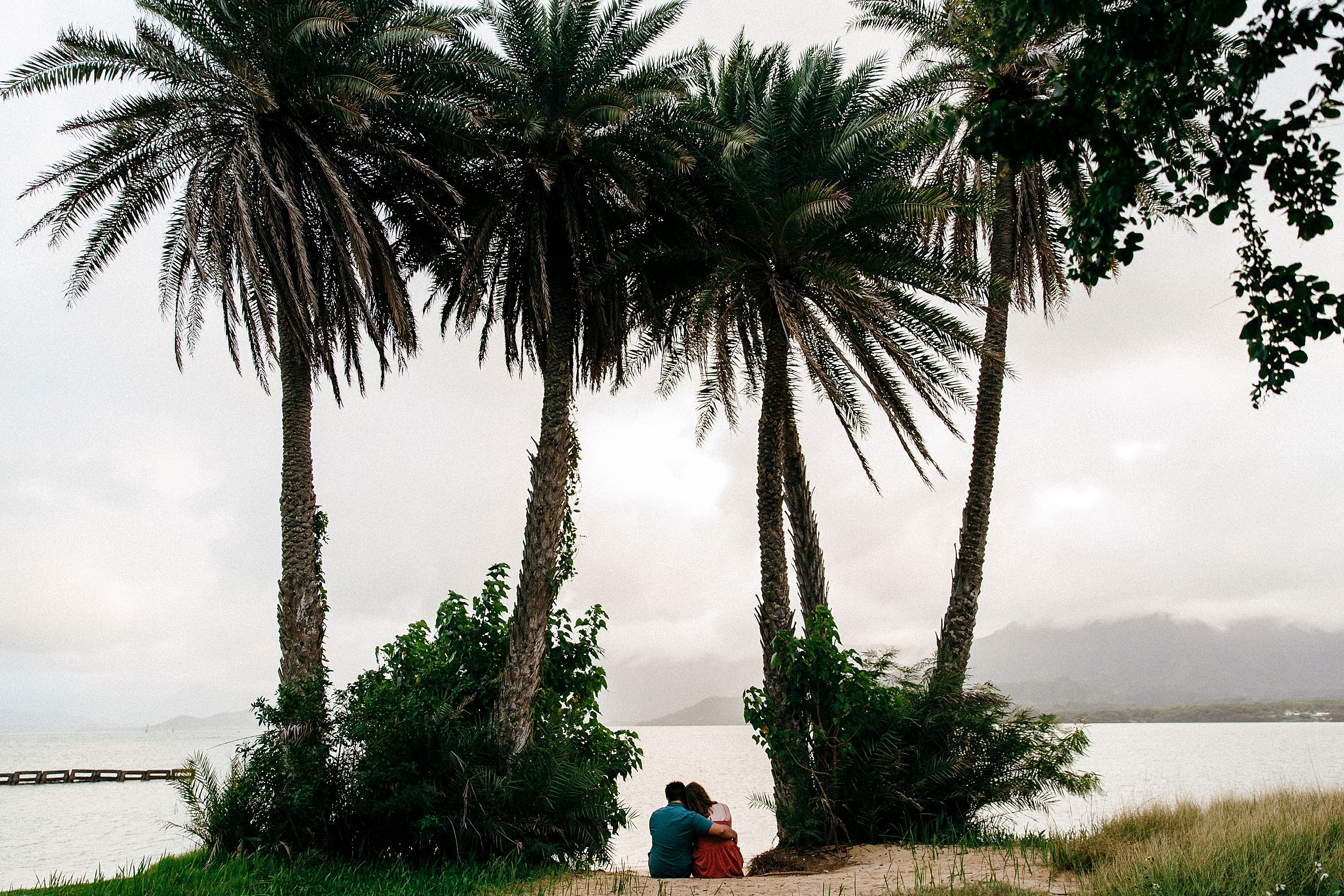 Kualoa Ranch Secret Beach Engagement Session