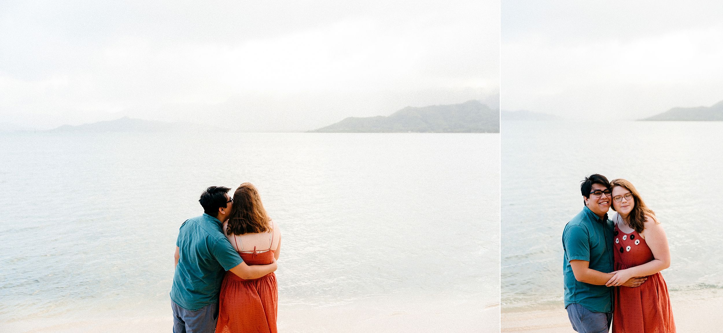 Kualoa Ranch Secret Beach Engagement Session