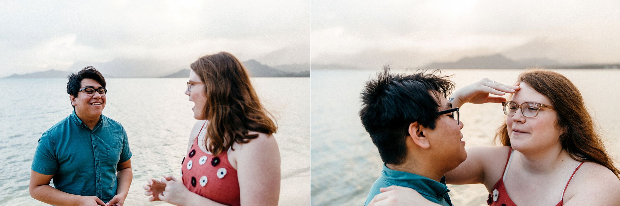 Emotional Surprise Proposal at Chinaman's Hat in Kualoa