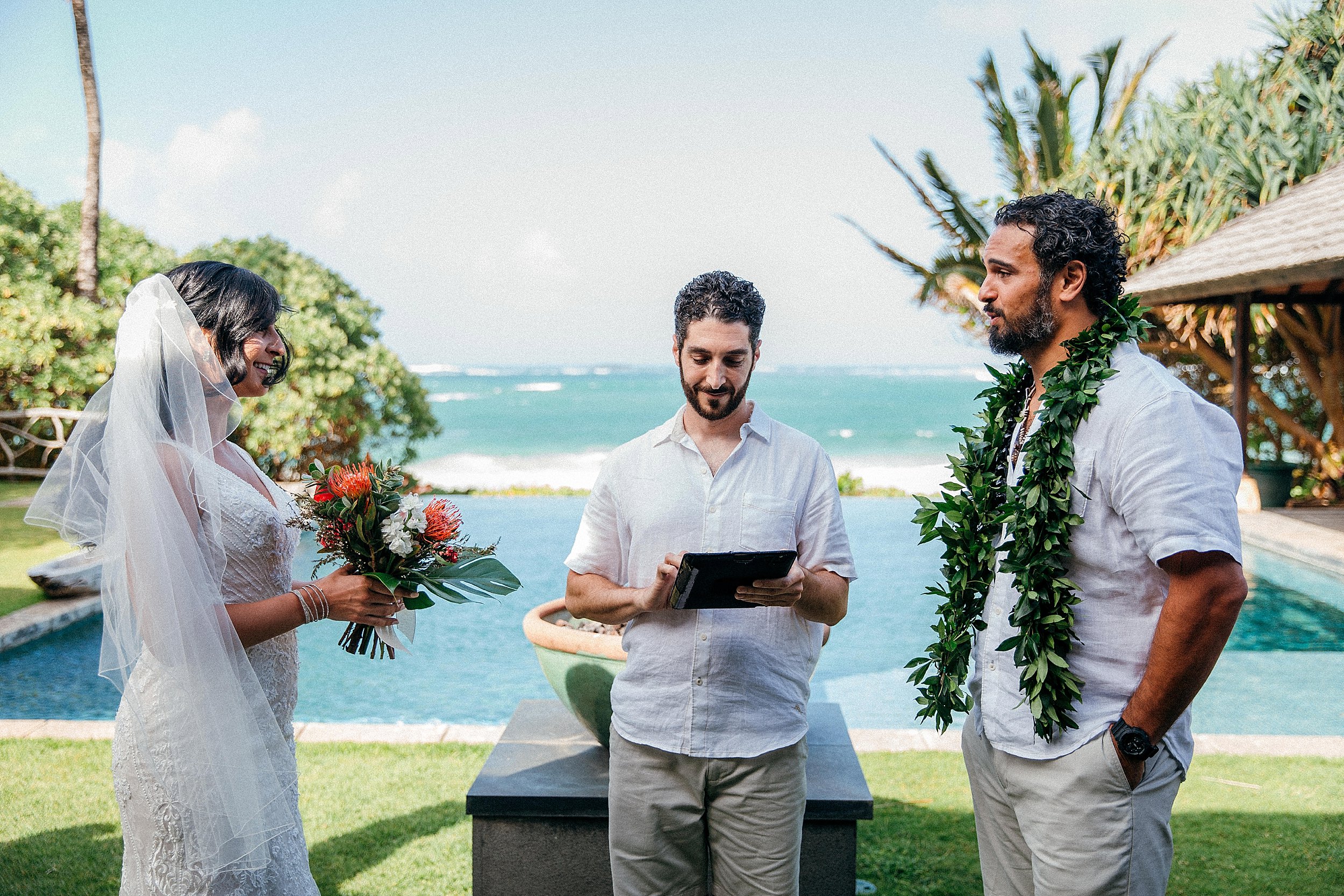  Victoria & Carlos - Backyard Oceanfront Wedding on Oahu's North Shore 
