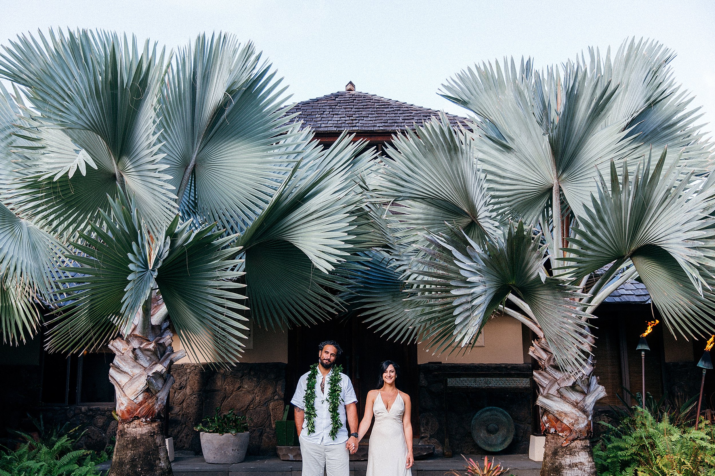  Victoria & Carlos - Joyous Backyard Oceanfront Wedding on North Shore Oahu 
