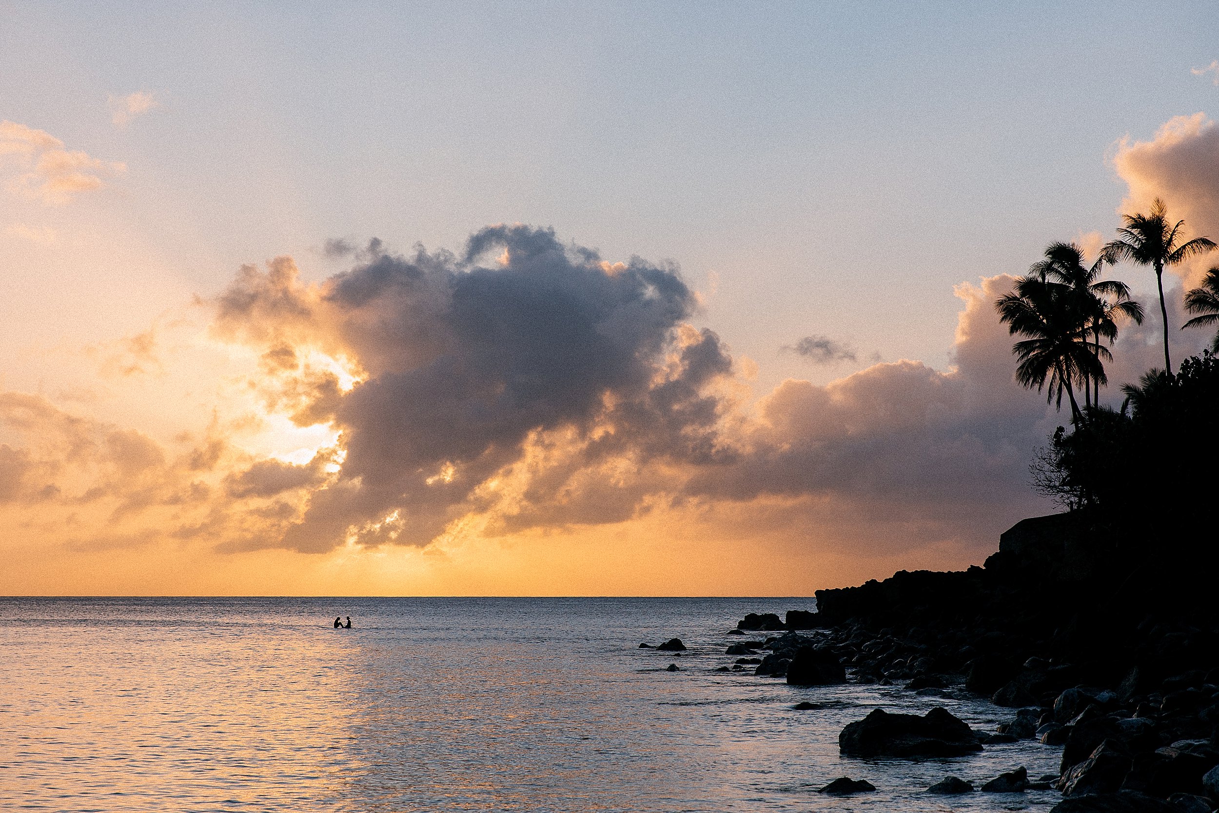 Sunset Proposal at Waimea Bay on Oahu's North Shore