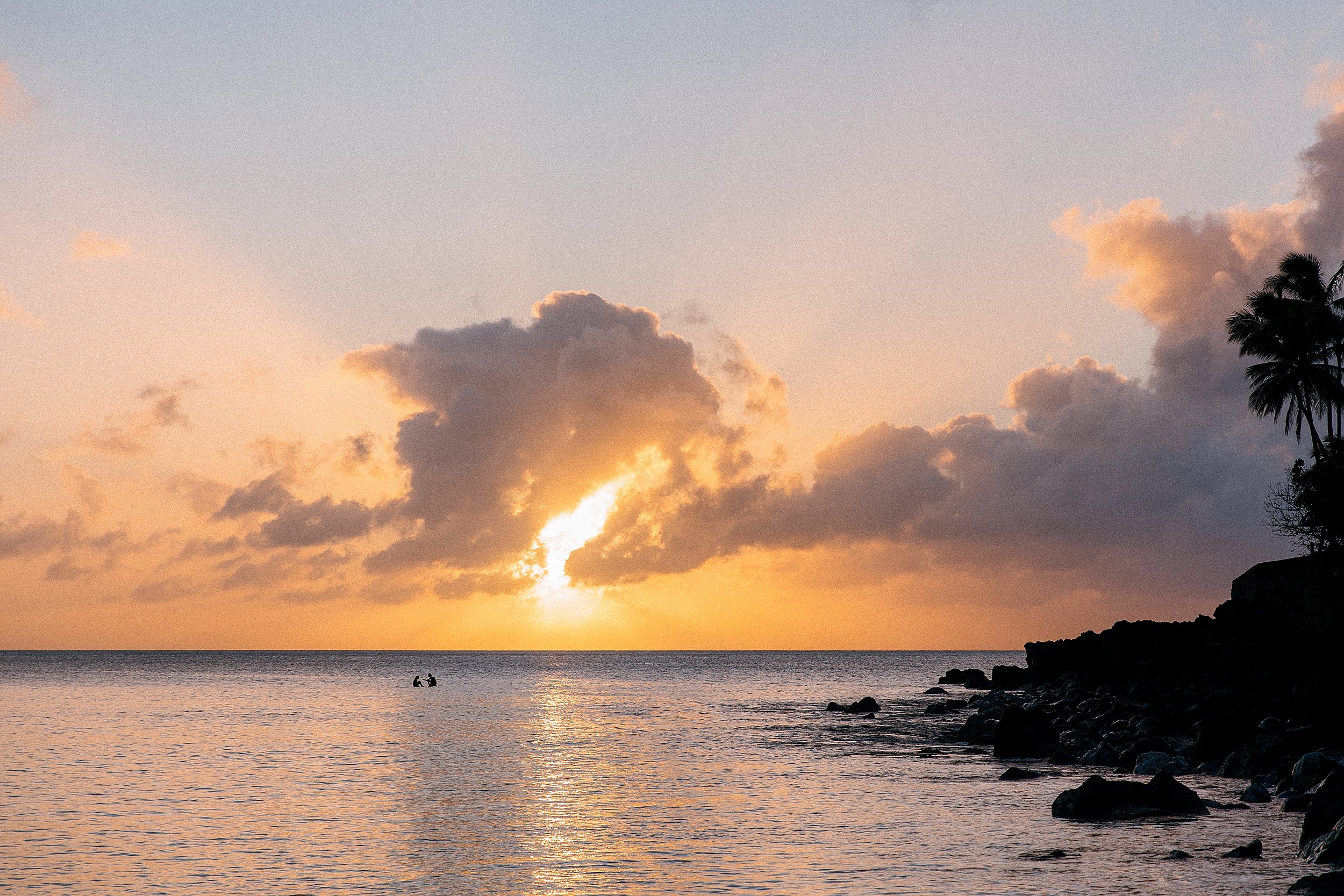 Sunset Proposal at Waimea Bay on Oahu's North Shore