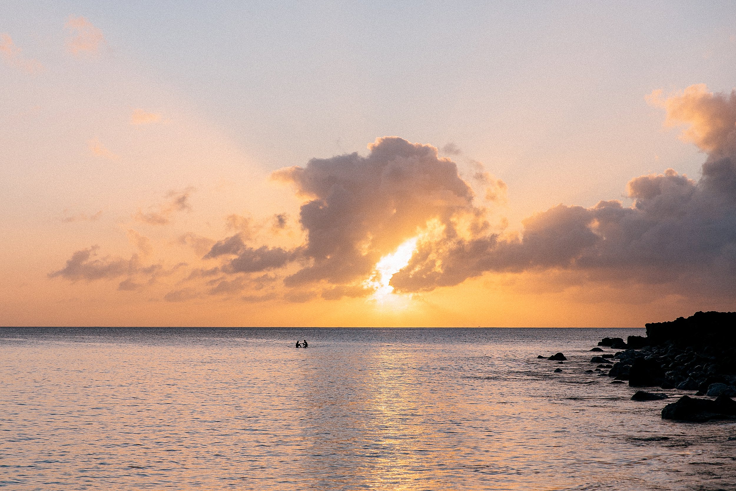 Sunset Proposal at Waimea Bay on Oahu's North Shore