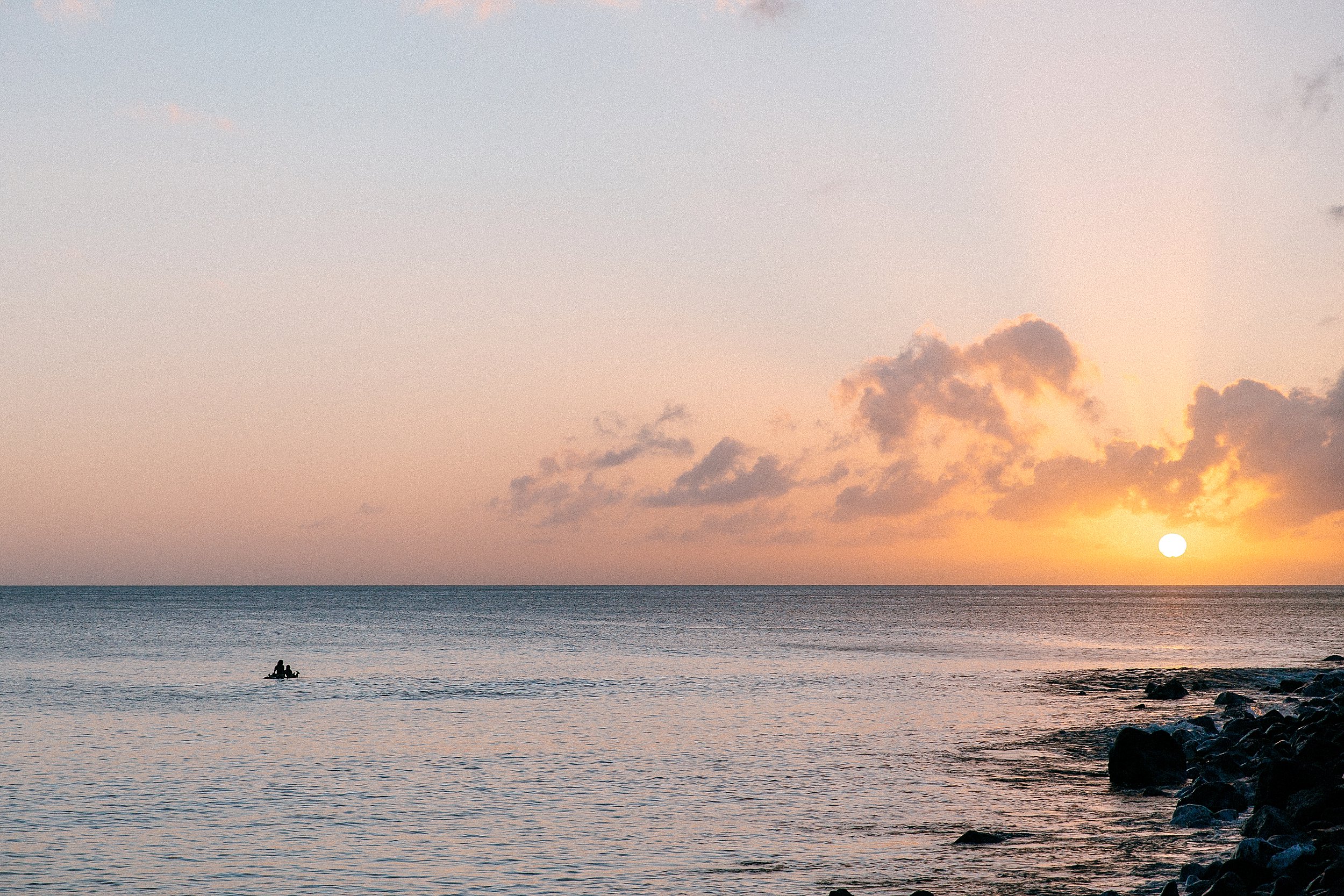 Sunset Proposal at Waimea Bay on Oahu's North Shore