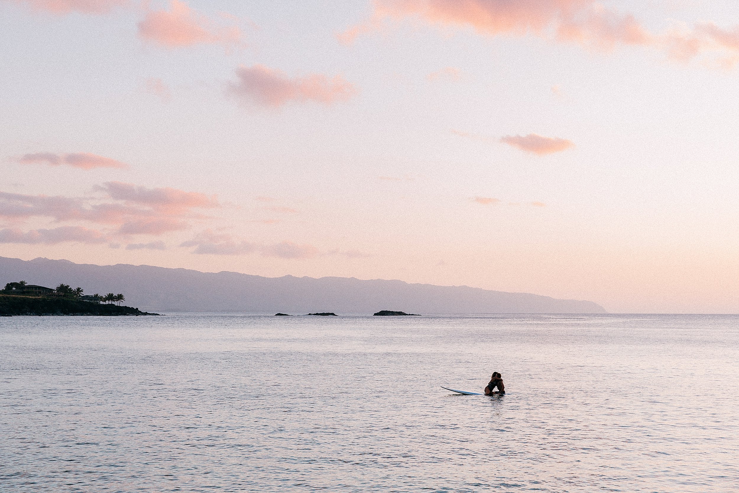 Sunset Proposal at Waimea Bay on Oahu's North Shore