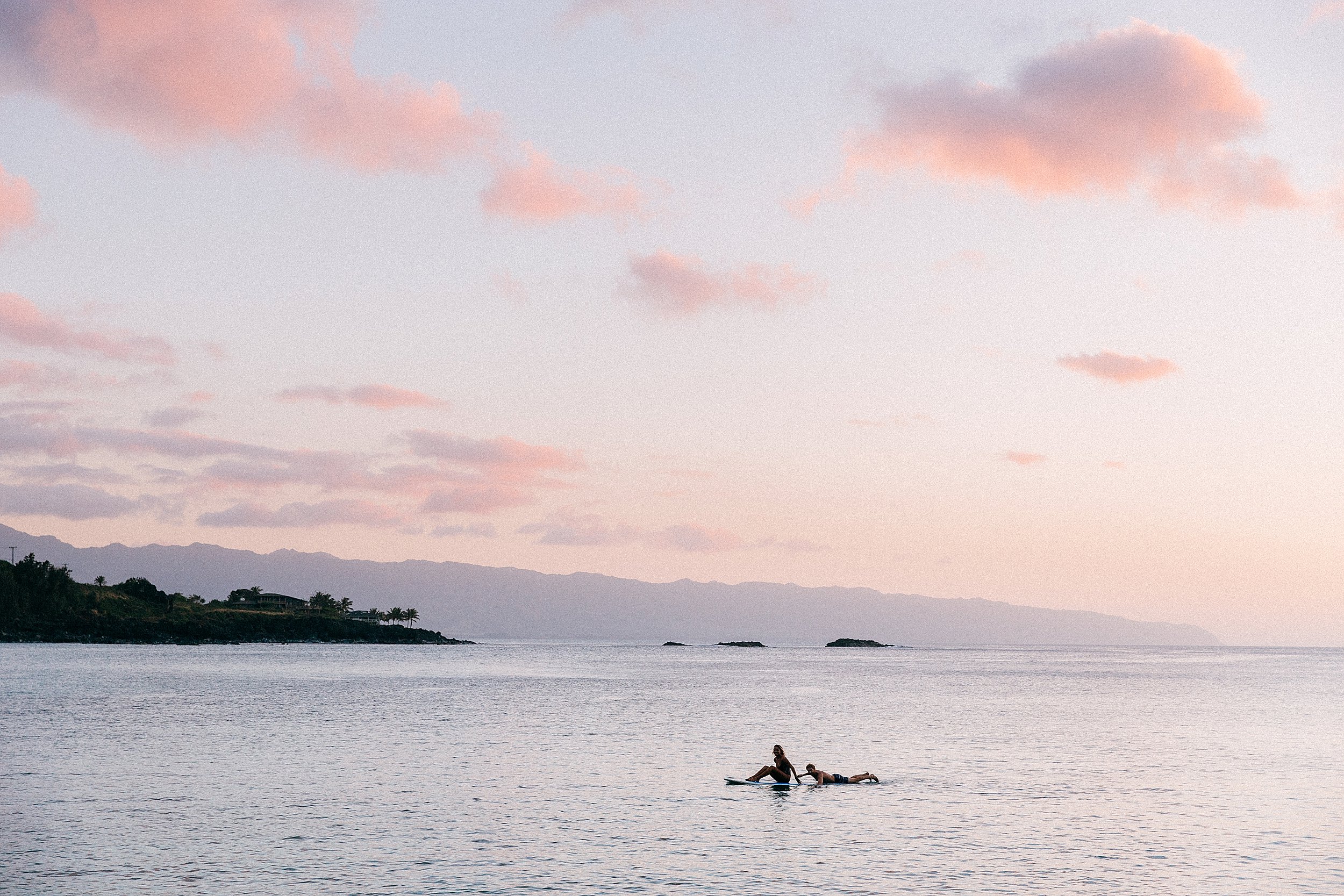 Sunset Proposal at Waimea Bay on Oahu's North Shore