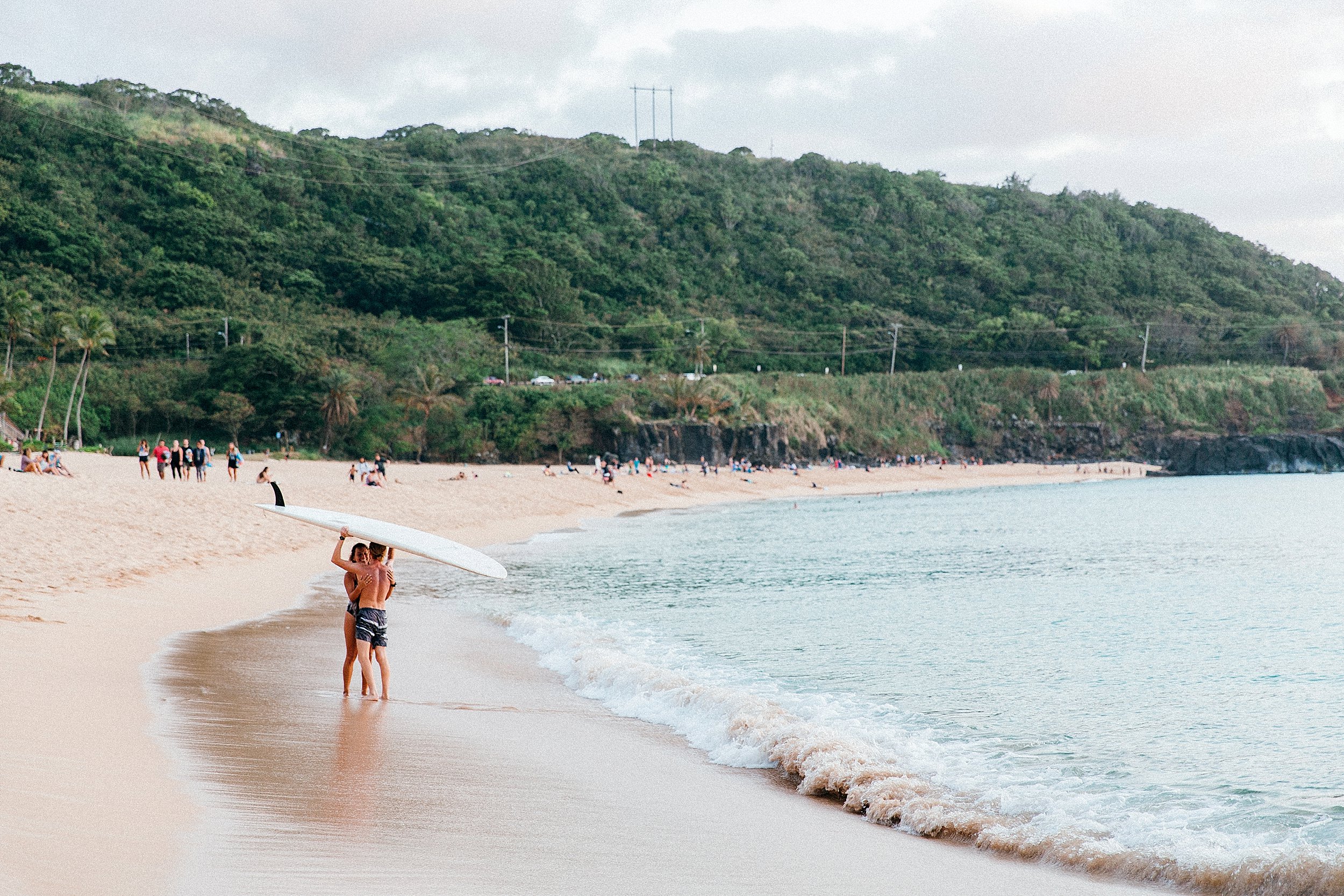 Sunset Proposal at Waimea Bay on Oahu's North Shore