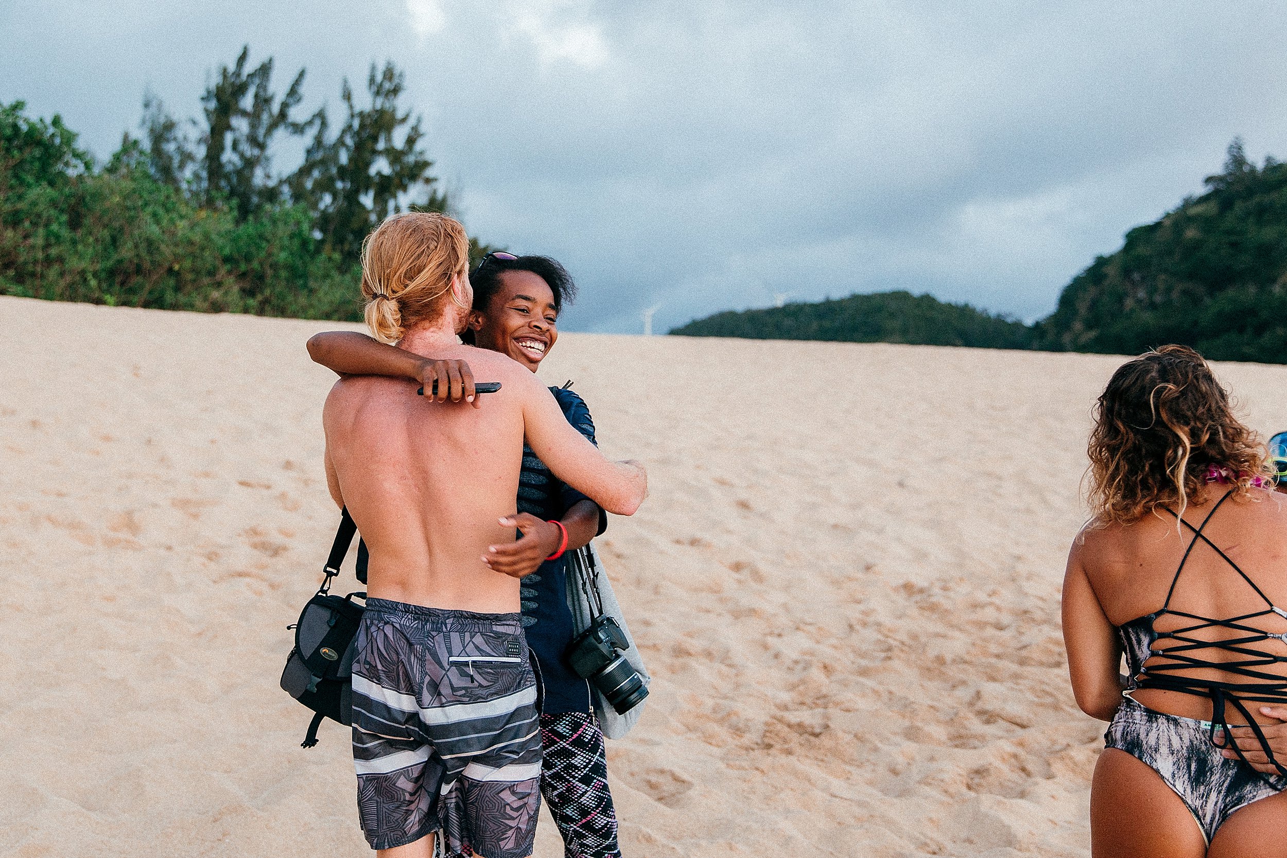 Sunset Proposal at Waimea Bay on Oahu's North Shore