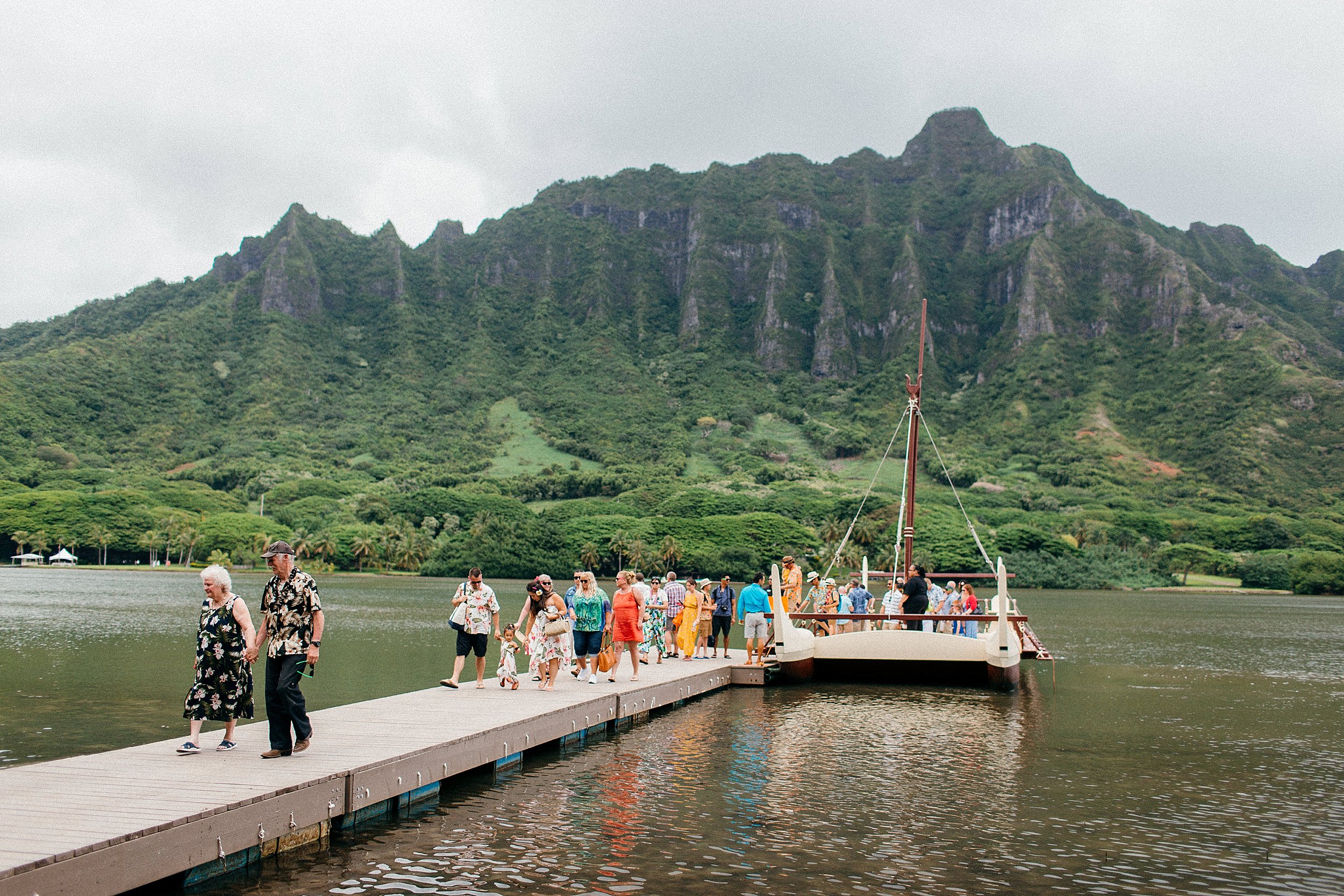  Small and Simple Vow Renewal Elopement at Kualoa Ranch's Secret Island 