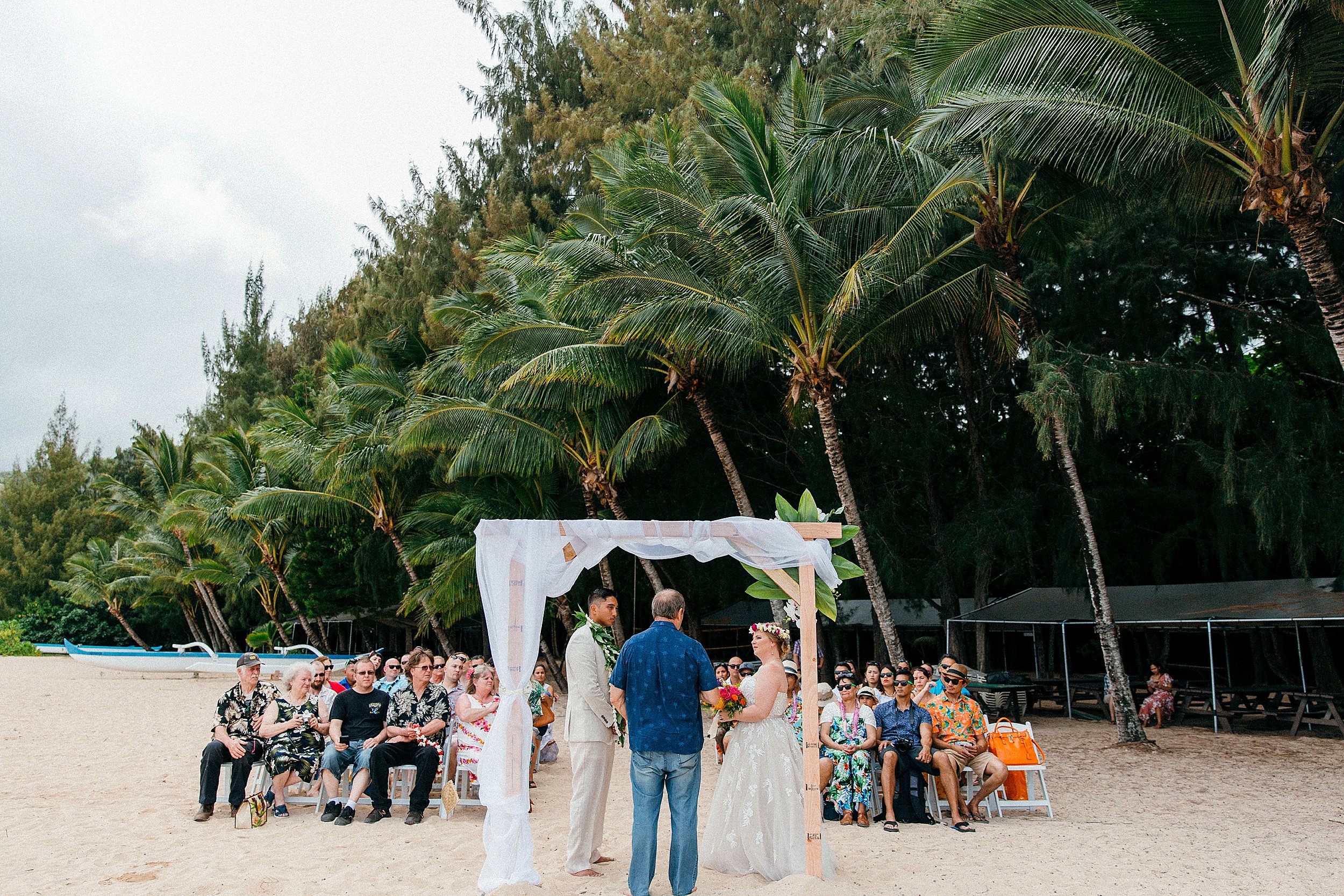  Small and Simple Vow Renewal Elopement at Kualoa Ranch's Secret Island 