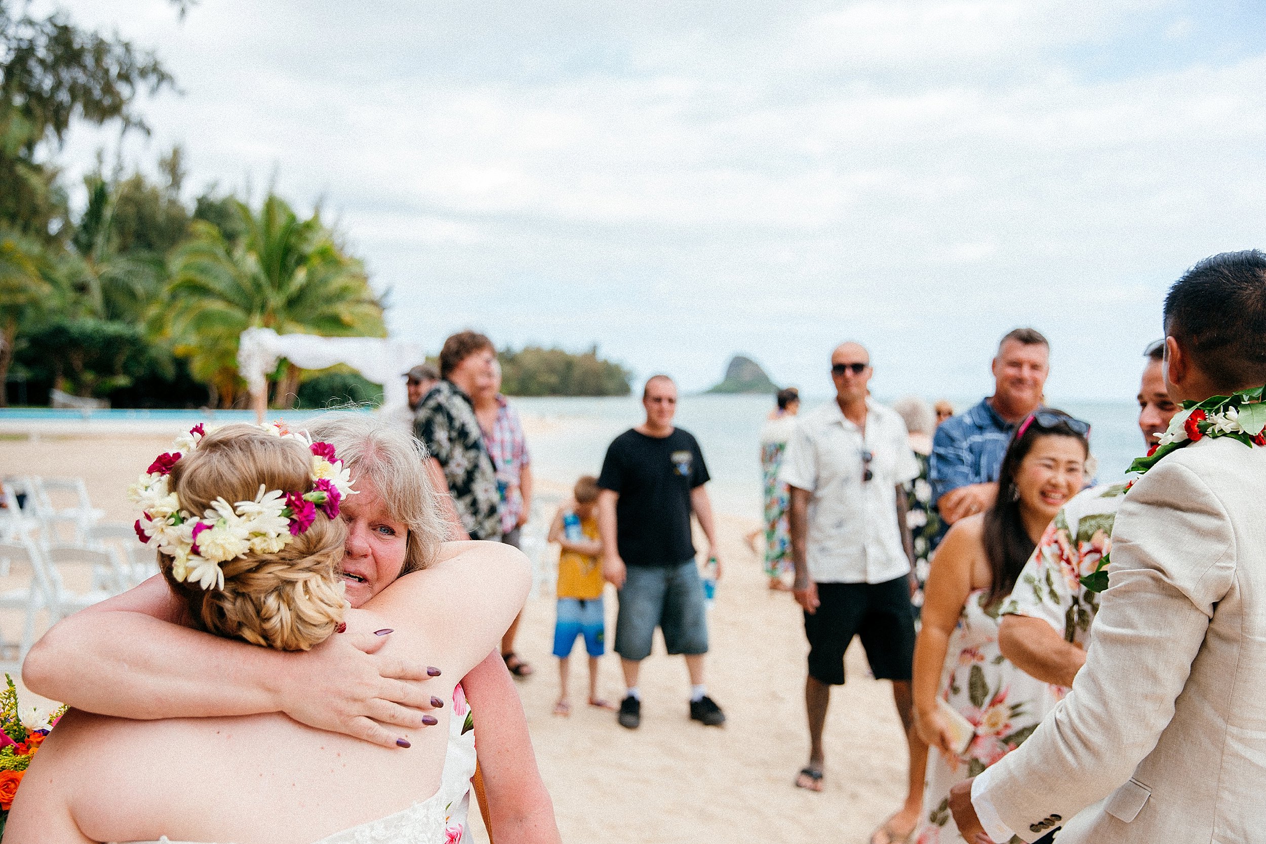  Small and Simple Vow Renewal Elopement at Kualoa Ranch's Secret Island 