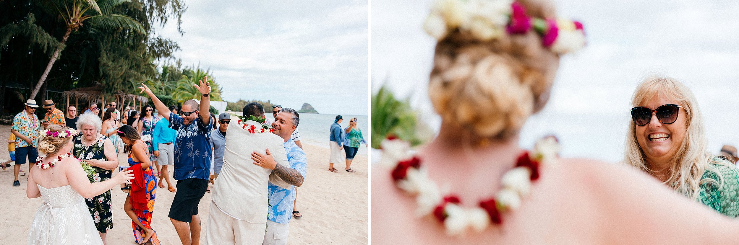  Small and Simple Vow Renewal Elopement at Kualoa Ranch's Secret Island 