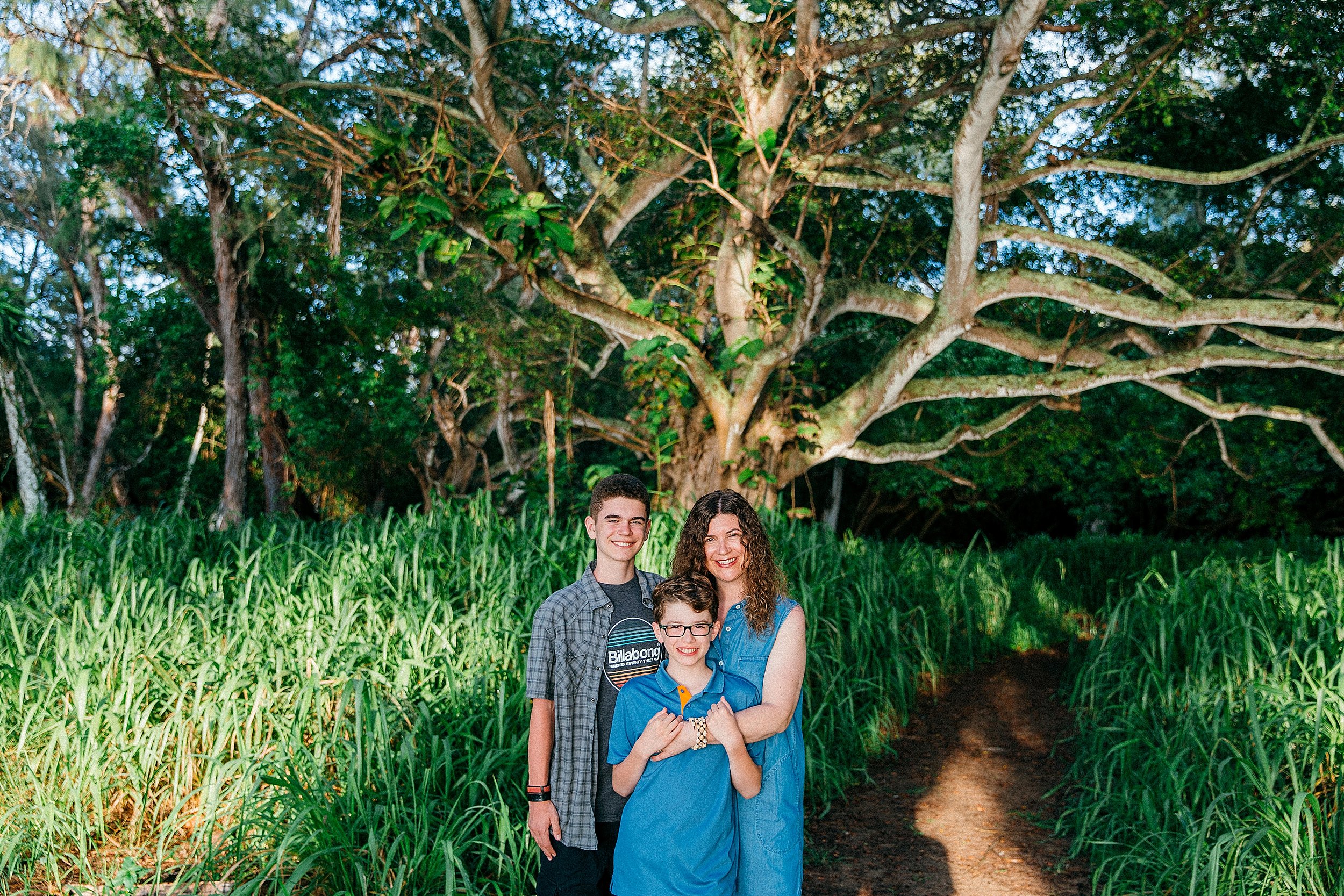  Family Session at Kawela Bay Banyan Tree near Turtle Bay Resort 