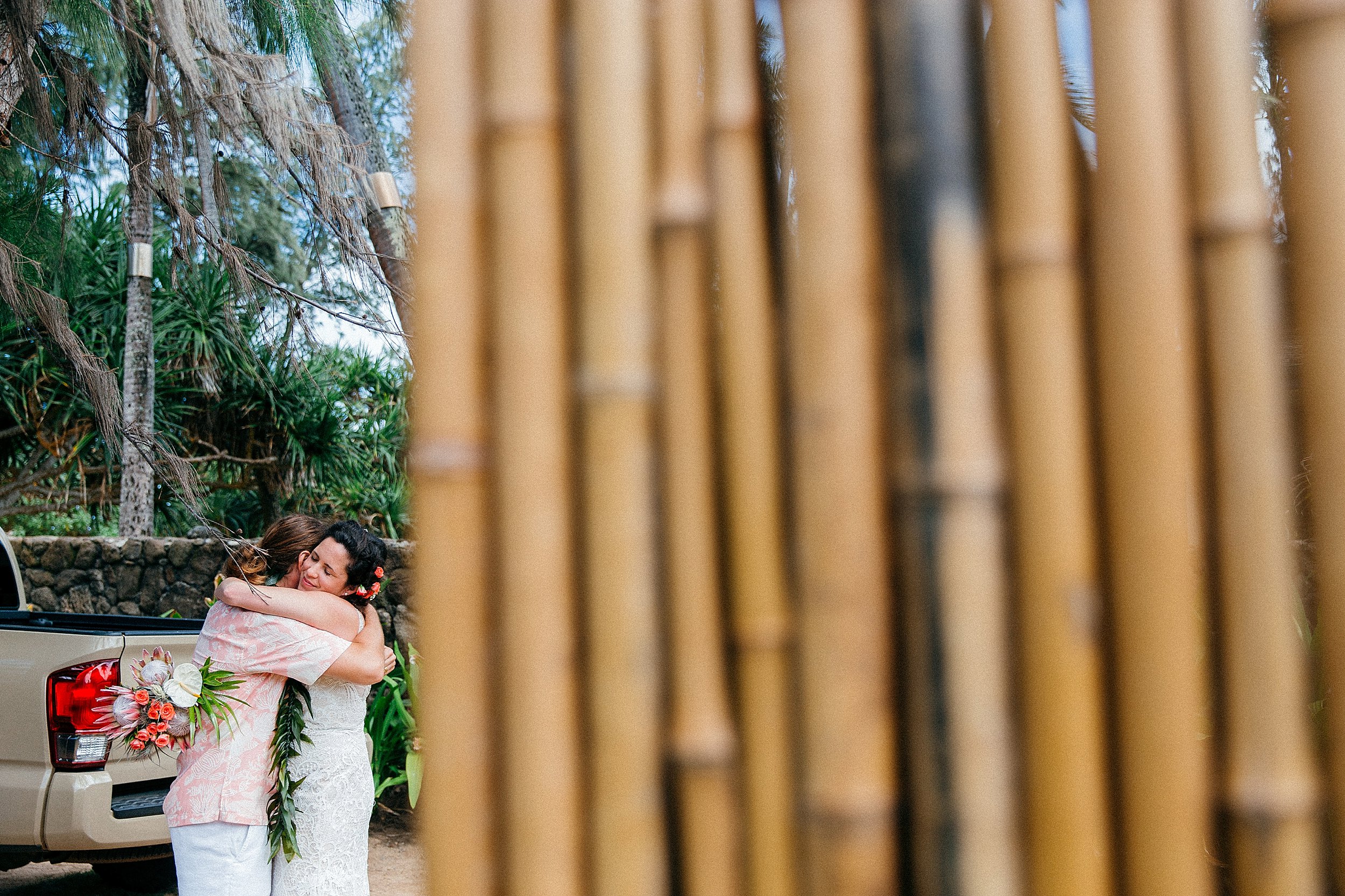  Backyard Hawaii Wedding on Oahu's North Shore - Pounders Beach 