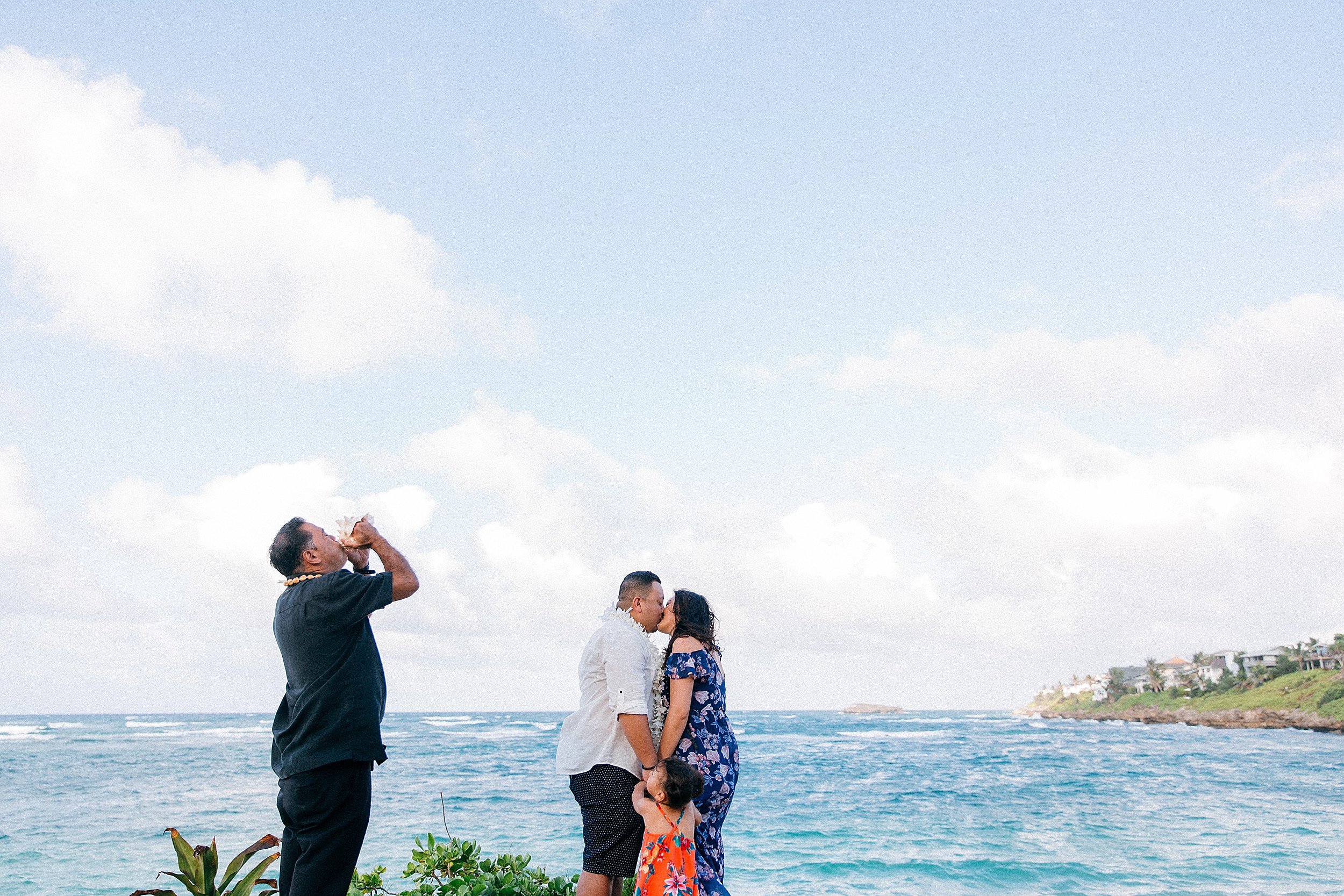  Vow Renewal and Family Session at Temple Beach in Laie 