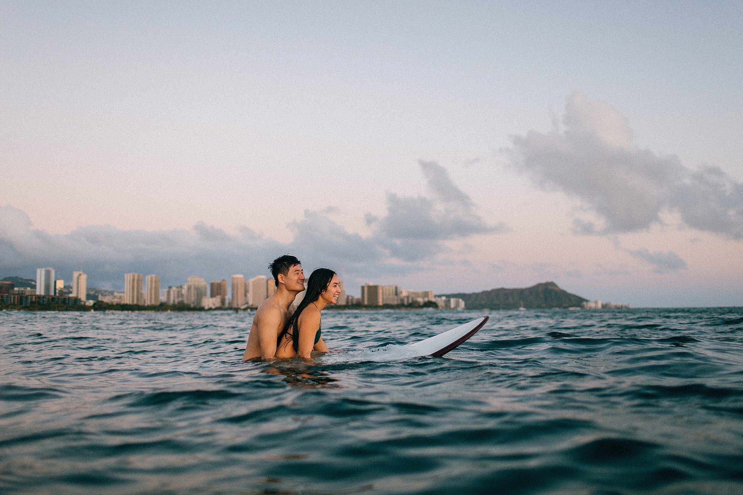  Honolulu Engagement at Kakaako Murals and Diamond Head Surf Break 